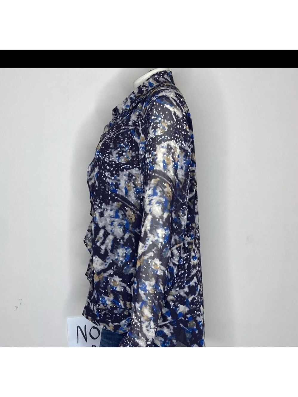 Cabi starry night ruffle chiffon blouse - Picture 5 of 10